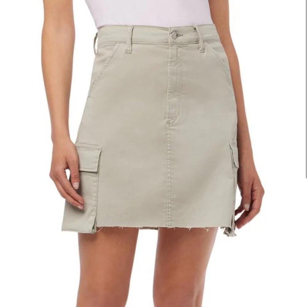 NWT JOE'S High Rise Frayed Hem Jean Cargo Mini Skirt
